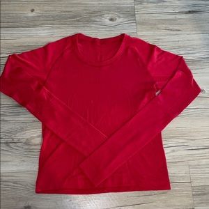 Swiftly tech long sleeve in red